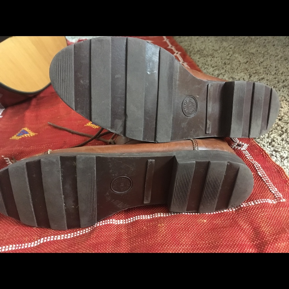 * Rare Romanian Leather Booties, w/ sweater lining - Picture 5 of 8